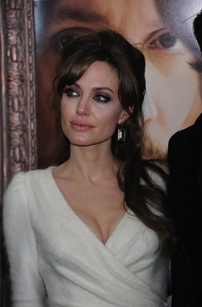 Angelina Jolie the Tourist world premiere in New York on December 6, 2010