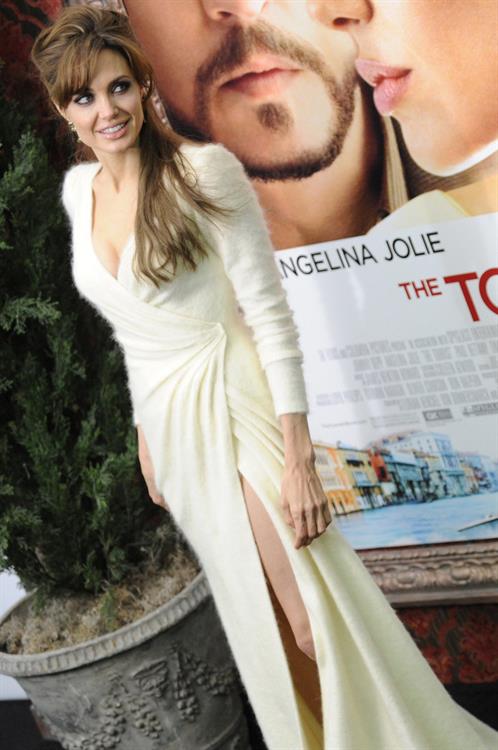 Angelina Jolie the Tourist world premiere in New York on December 6, 2010