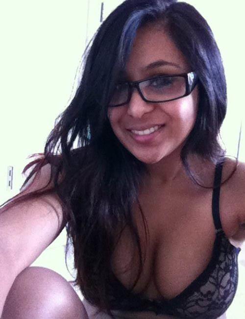 Anonymous in lingerie taking a selfie
