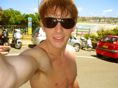 Sean Paul Lockhart taking a selfie