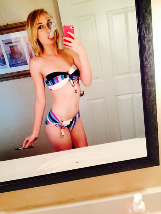 Anonymous in a bikini