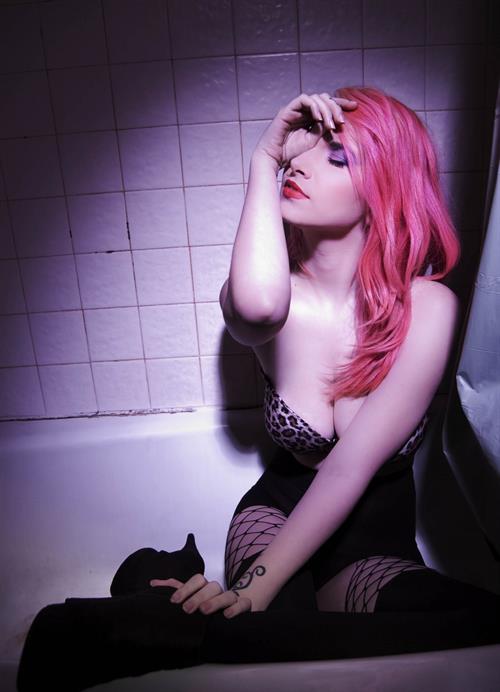 Anonymous in lingerie