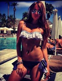 Daria Konovalova in a bikini