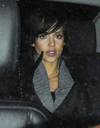 Jessica Alba night out in London February 13, 2010 