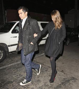 Jessica Alba out for dinner at Matsuhisa Restaurant in Beverly Hills on March 22, 2012