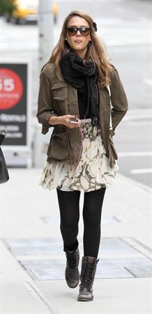 Jessica Alba out about in New York on May 7, 2012