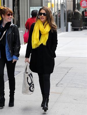 Jessica Alba out and about in New York on March 9, 2012