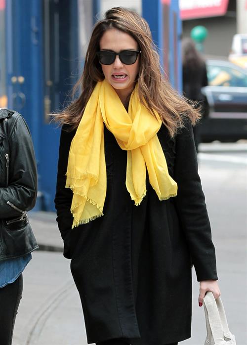 Jessica Alba out and about in New York on March 9, 2012