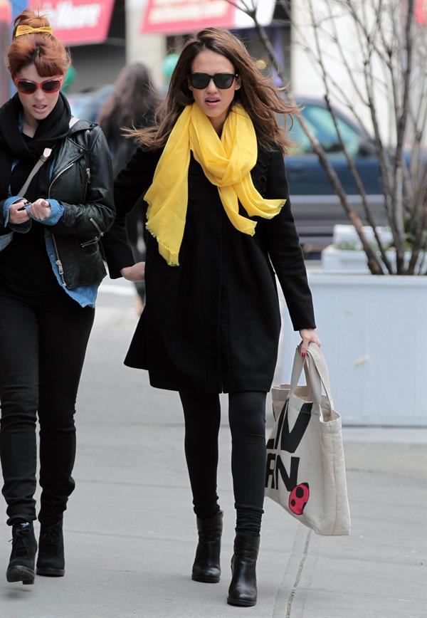 Jessica Alba out and about in New York on March 9, 2012