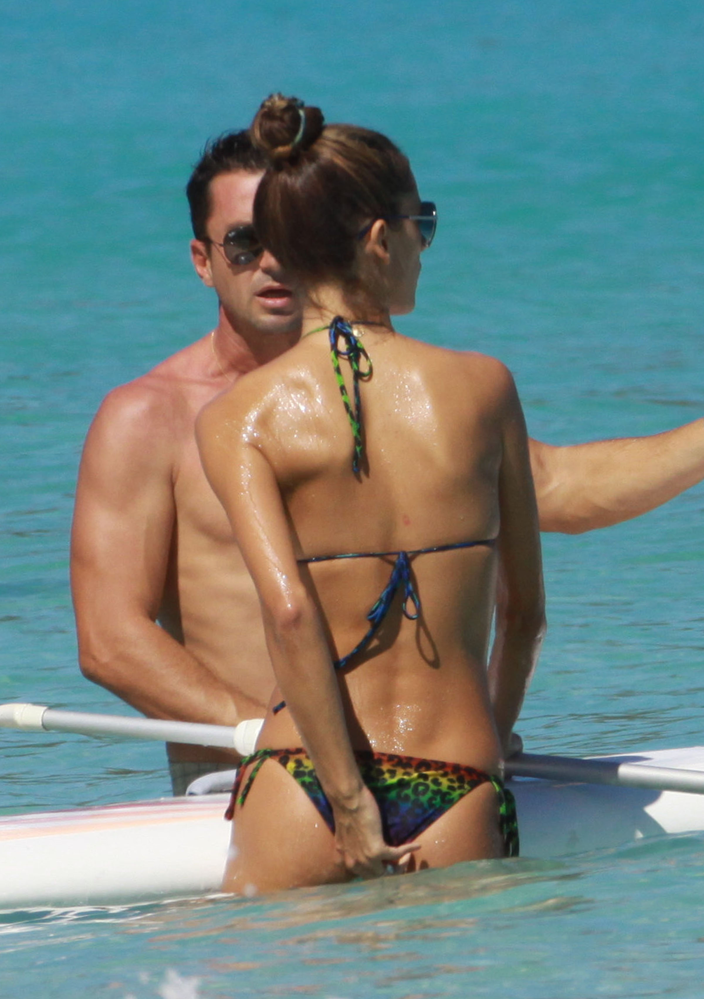 Alessandra Ambrosio in St Barth French West Indies on January 23, 2010