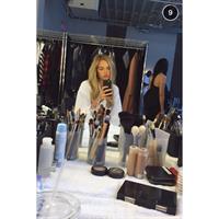 Romee Strijd taking a selfie