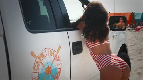 Sara Sampaio in a bikini - ass