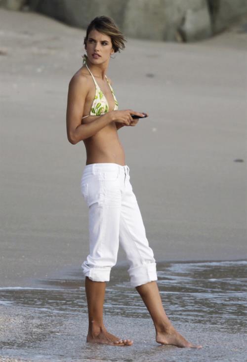 Alessandra Ambrosio in a bikini