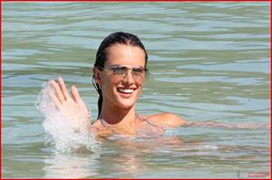 Alessandra Ambrosio Saint Barthelemy Candids on January 22, 2009 