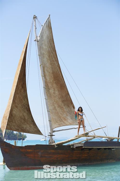 Chanel Iman in a bikini