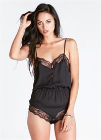 Xian Mikol in lingerie