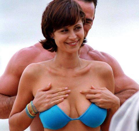 Catherine Bell in a bikini