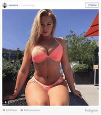Iskra Lawrence in a bikini