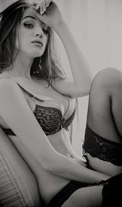 Cora Deitz in lingerie