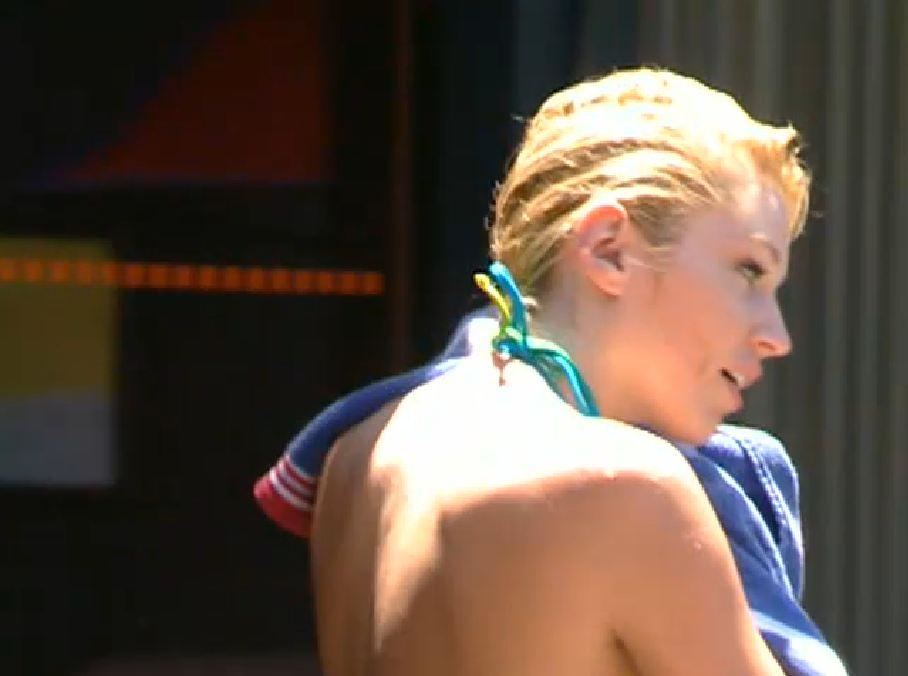 Britney Haynes in a bikini