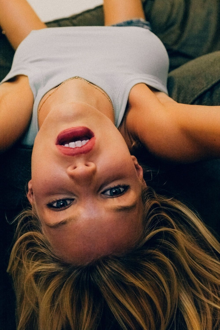 Joy Corrigan taking a selfie