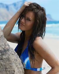 Joy Corrigan in a bikini