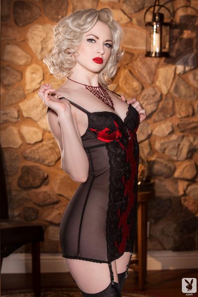 Carissa White in lingerie