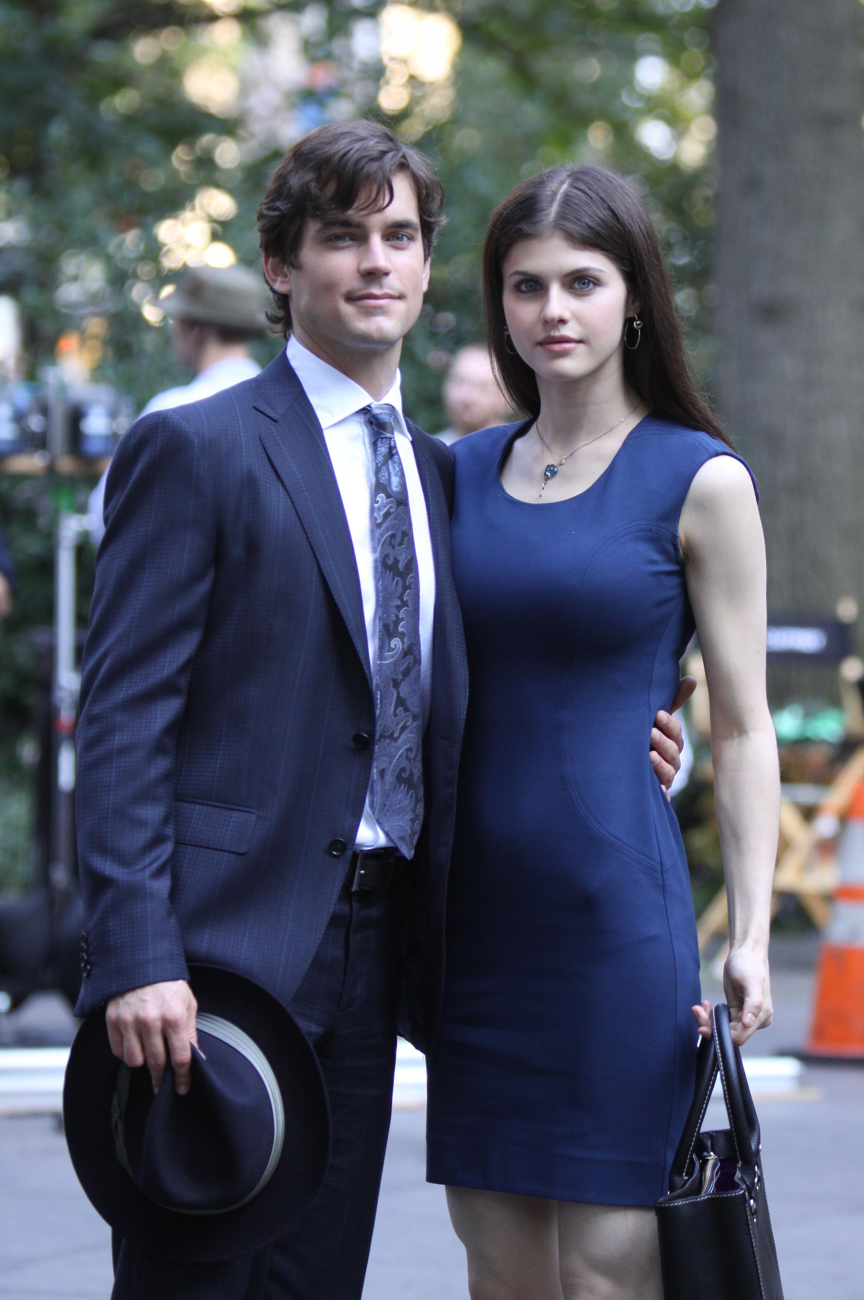 Alexandra Daddario Pictures Alexandra Daddario on set of white collar in New York City on August 26, 2010