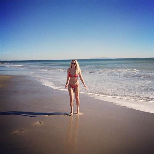 Genevieve Morton in a bikini