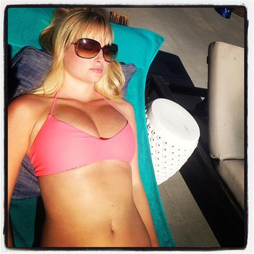 Genevieve Morton in a bikini