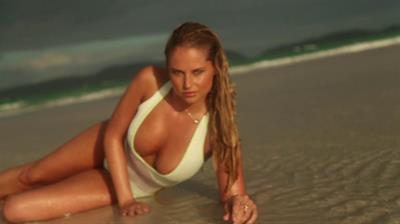 Genevieve Morton in a bikini