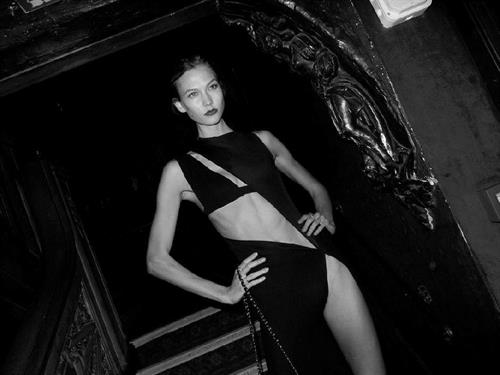 Karlie Kloss in lingerie