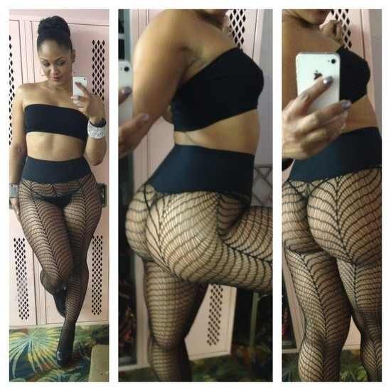 Maliah Michel in lingerie taking a selfie