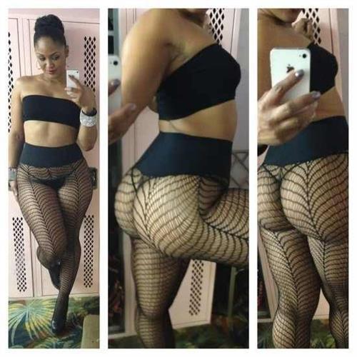 Maliah Michel in lingerie taking a selfie