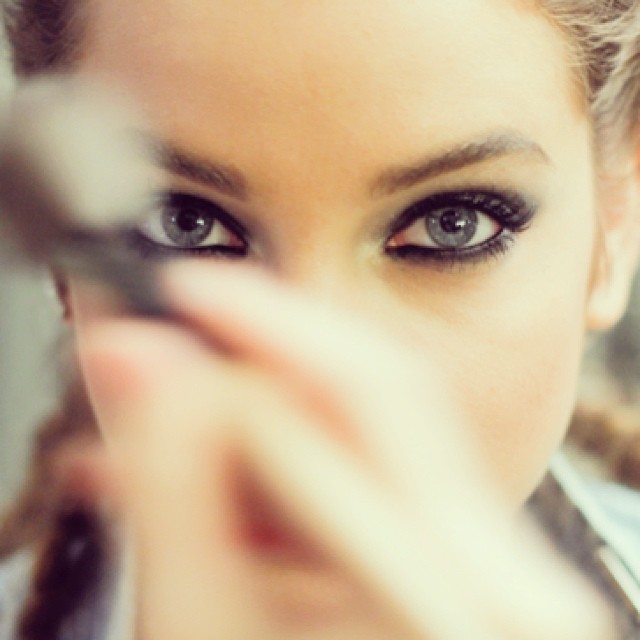 Barbara Palvin taking a selfie