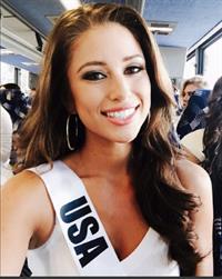 Nia Sanchez taking a selfie