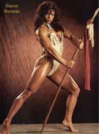 Sharon Bruneau in a bikini