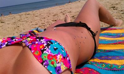 Anonymous in a bikini