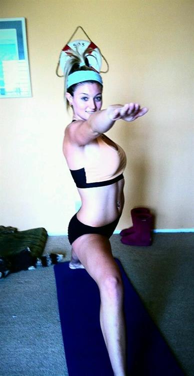 Katie Vernola in a bikini