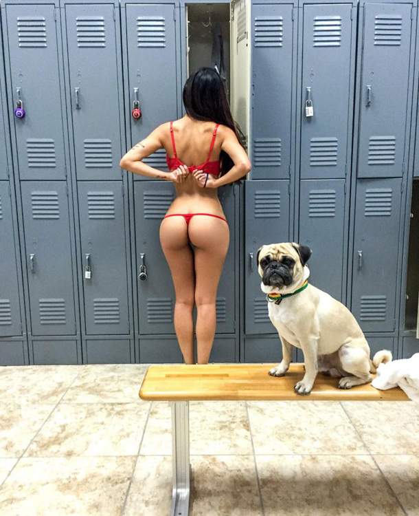 Mia Khalifa in lingerie - ass