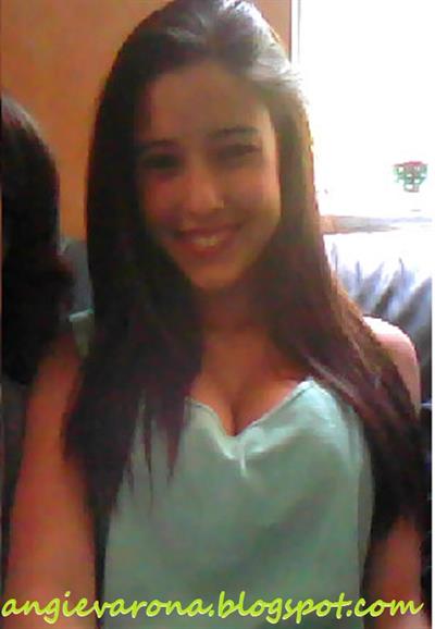 Angie Varona taking a selfie