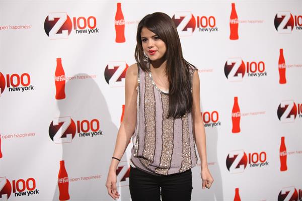 Selena Gomez Z100 Coca Colas all access lounge pre show in New York City December 10, 2010