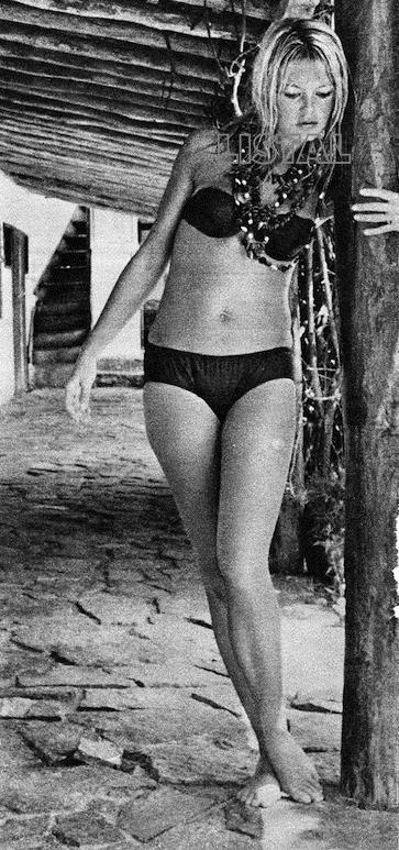 Brigitte Bardot in a bikini