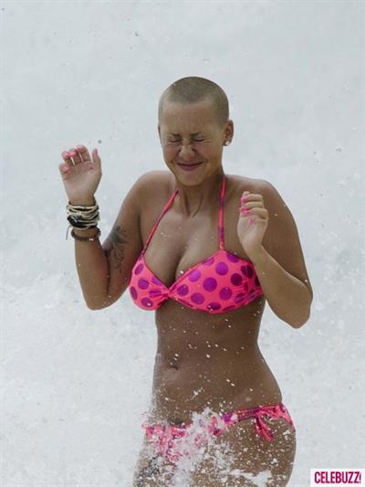 Amber Rose in a bikini
