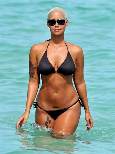 Amber Rose in a bikini