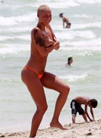 Amber Rose in a bikini