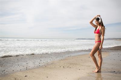 Kyra Santoro in a bikini