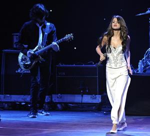 Selena Gomez KIIS FM's Jingle Ball 2010 NOKIA Theatre Los Angeles on December 5, 2010