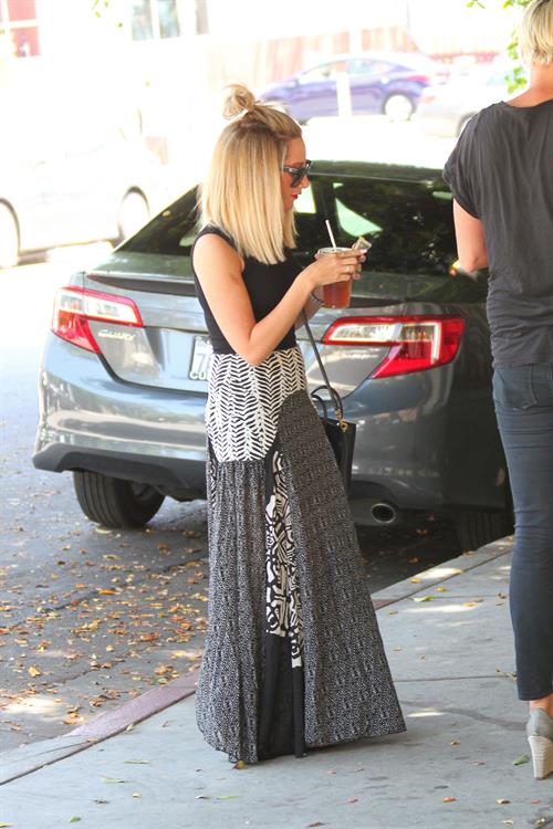 Ashley Tisdale heads to a hair salon in West Hollywood June 12, 2014