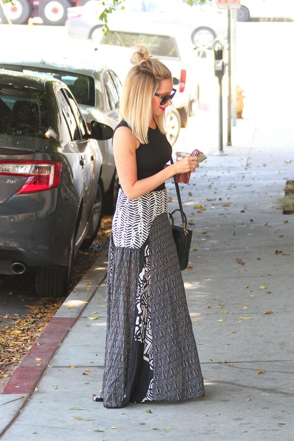 Ashley Tisdale heads to a hair salon in West Hollywood June 12, 2014